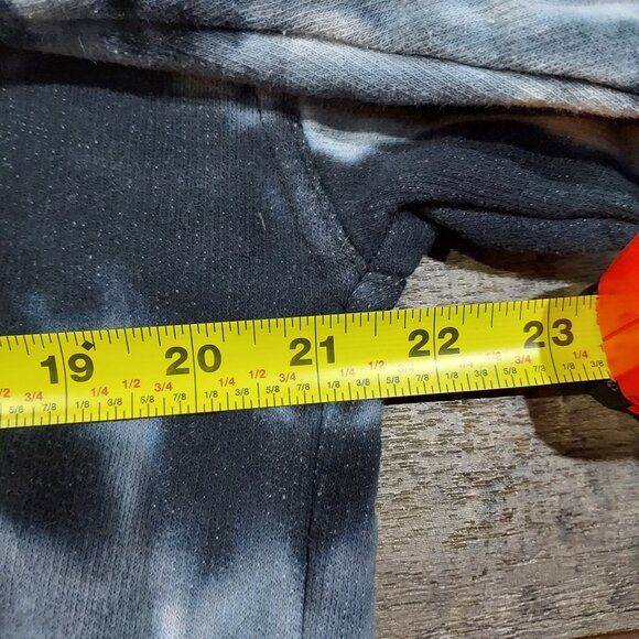 Tie Dye Jon Lauren Hoodie Sweatshirt Pullover Gray White Black Kangaroo Pocket M - Picture 4 of 16
